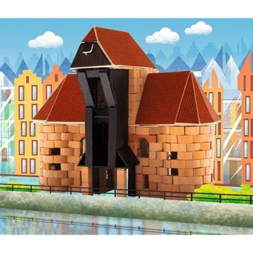 Кирпичные блоки-трюки. Постройте ГДАНЬСКИЙ КРАН из кирпичей.