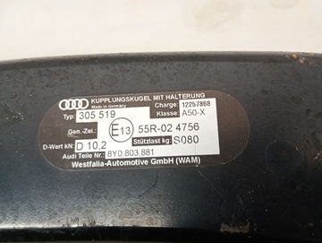 ORIGINÁLNÍ ZAŘÍZENÍ(HÁK) TÁŽNÝ AUDI A3 8Y0803881