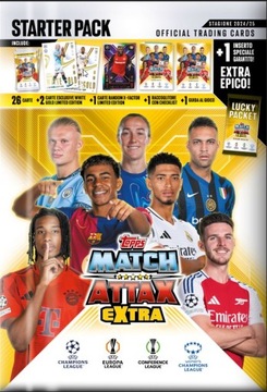 Topps Match Attax Extra 2024/25 Starter Set, альбом, карты