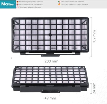 M5 FILTR HEPA DO ODKURZACZA McFilter Q5.0 VSQ5X1230