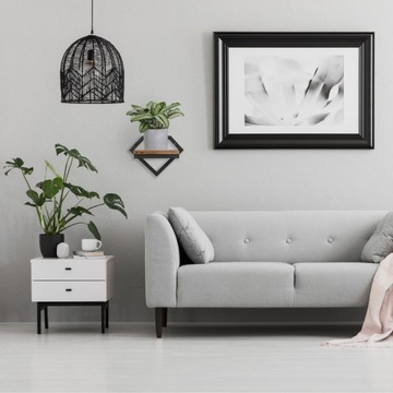 Черная металлическая настенная подставка для цветов Doron Rustic loft