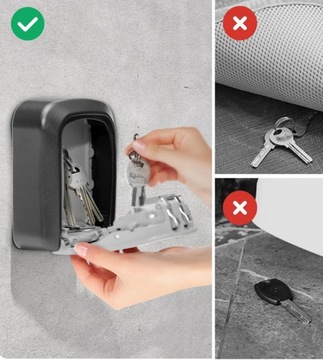 МИНИ-КОРОБКА ДЛЯ КЛЮЧЕЙ МЕТАЛЛИЧЕСКИЙ СЕЙФ ДЛЯ ХРАНЕНИЯ КОДОВОЙ БРОНИ