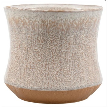 DONICZKA CERAMICZNA BEŻOWA 15x15 OSŁONKA OZDOBNA