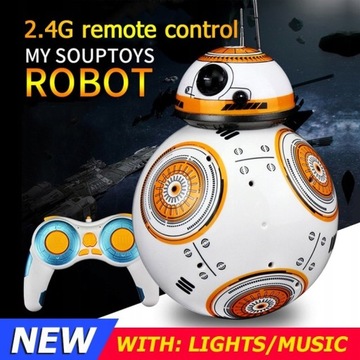 Uaktualnij model RC BB 8 Droid Robot BB8 Inteligen