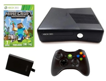 Konsola Microsoft Xbox 360 Slim Minecraft Pad Dysk 500GB