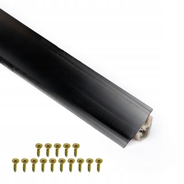 LISTWA Przyblatowa PCV 23mm CZARNY MAT 3m