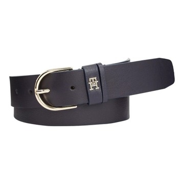 TOMMY HILFIGER DAMSKI PASEK DO SPODNI TH TIMELESS 3.5 GRANATOWY r.85