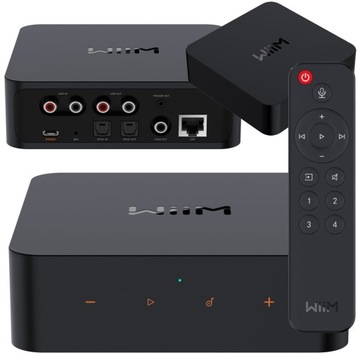 WIIM PRO PLUS ODTWARZACZ SIECIOWY BLUETOOTH 5.1 SPOTIFY TIDAL ZESTAW +PILOT