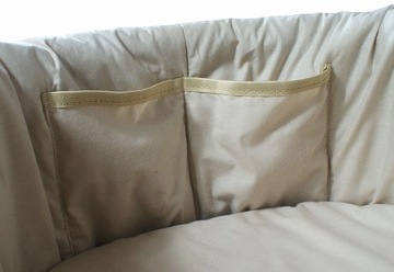 ЖЕСТКИЙ МАТРАС-ВСТАВКА ДЛЯ КОЛЯСКИ С ЧАШКОЙ НА МОЛНИИ, ХЛОПОК