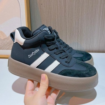 Nowe damskie buty sportowe na platformie Białe buty Retro Casual Shoes