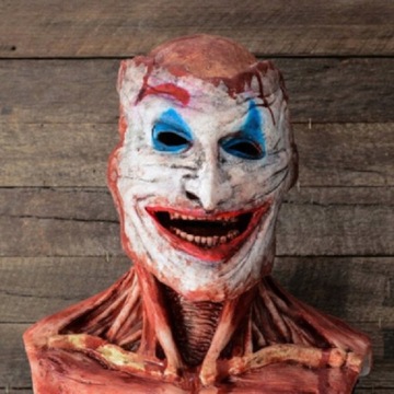 Маска Ужаса Хэллоуина Оторвать Череп Клоуна