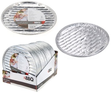 Tacki aluminiowe do grilla 35cm 3szt 360899