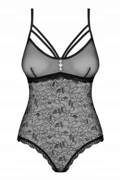 Боди Obsessive с открытой промежностью - L/XL