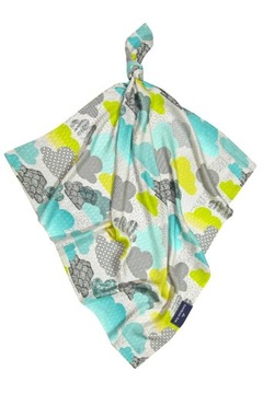 TEXPOL Pieluszka bambusowa 120x120 CHMURKI baby shower otulacz