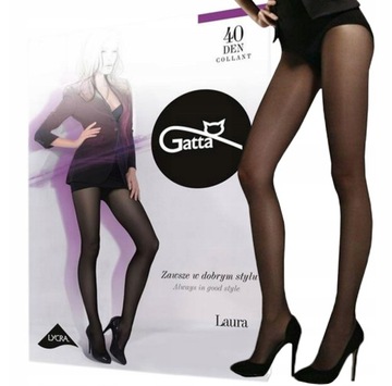 RAJSTOPY GATTA LAURA 40 DEN NERO 3-M