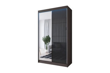 Szafa przesuwna 100cm lustro Lacobel Wzory Kolory