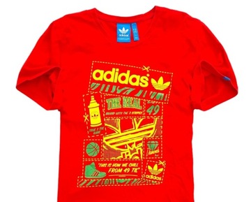 ADIDAS ORIGINALS 3 STRIPES BIG PRINT LOGO T-Shirt Damska Koszulka XL