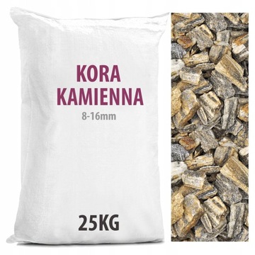 Kora Kamienna Gnejsowa Ogród Kamień Drobna 25KG
