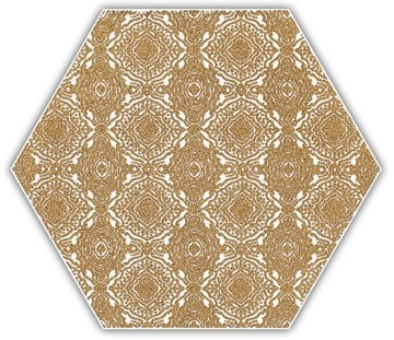 Shiny Lines gold Hex. E 19,8x17,1 Paradyż- dekor