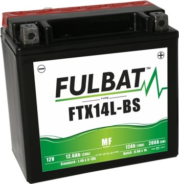 Akumulator Fulbat YTX14L-BS FTX14L-BS 12.6Ah 200A