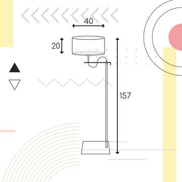 Современный торшер со светодиодным абажуром
