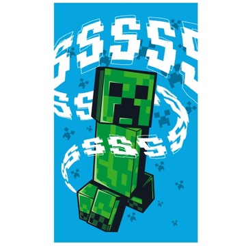 Przedszkolny ręcznik dziecięcy 30x50 Minecraft gra komputerowa Creeper TNT