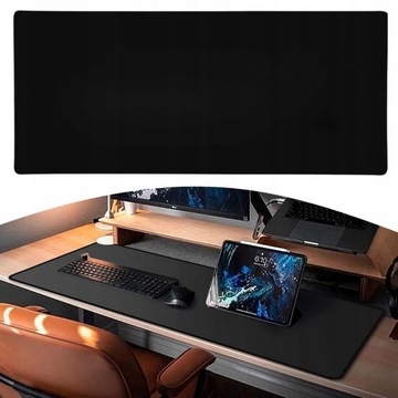 БОЛЬШОЙ ЧЕРНЫЙ ЗАЩИТНЫЙ КОВРИК ДЛЯ НАСТЛА 100x50 XXL ИГРОВОЙ КОВРИК ДЛЯ МЫШИ