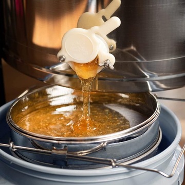 Плотное сито для меда, нержавеющая сталь, двояковыпуклое, регулируемое, 24 см