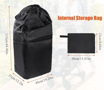 ЗАЩИТНЫЙ ЧЕХОЛ ДЛЯ ДЕТСКОЙ КОЛЯСКИ, СУМКА ДЛЯ САМОЛЕТА, АВТОМОБИЛЯ, БОЛЬШАЯ СУМКА