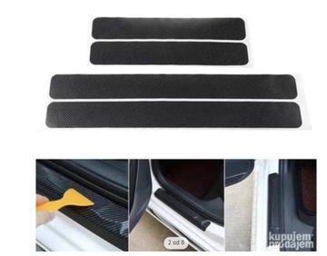 Чехлы,наклейки,защитные полоски для оборки,красивые,черный карбон I 4x