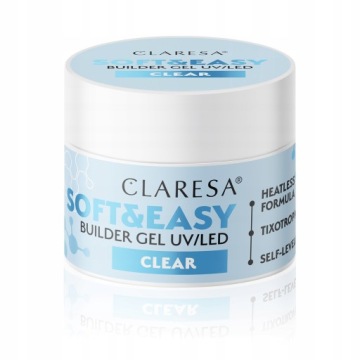 CLARESA SOFT&EASY BUILDER GEL 45G ДЛЯ НОГТЕЙ ДЛЯ УФ-СВЕТОДИОДНЫХ ЛАМП