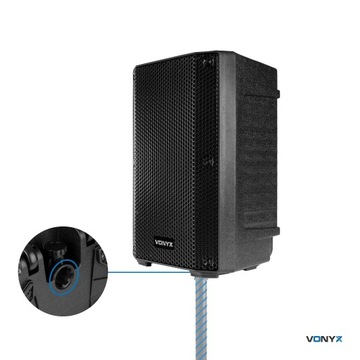 Активный динамик VSA08BT Bi-amp 8 дюймов 250 Вт BT/MP3