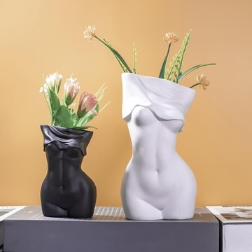 ваза из смолы вазон для дома Black S