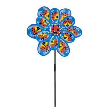 ЦВЕТНАЯ ВЕТРЯНАЯ МЕЛЬНИЦА ДЛЯ ДЕТСКОГО САДА МЕЛЬНИЦА ДВОЙНОЕ УКРАШЕНИЕ САДОВОГО САДА