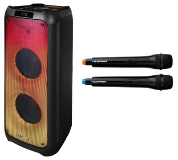 Głośnik przenośny Blaupunkt PB10DB 1000W Karaoke +2x mikrofon bezprzewodowy