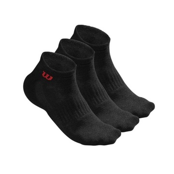 Носки Wilson QUARTER SOCK 3 шт черные 39-46