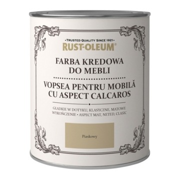 FARBA KREDOWA DO MEBLI RUSTOLEUM BEŻOWY 0,75L