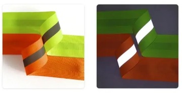 Светоотражающая лента 5 м, 50 мм. Светоотражающая лента из ткани Оксфорд. Светоотражающая лента.