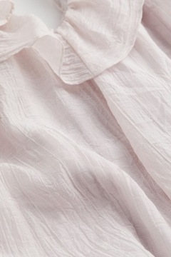 H&M - piękna pudrowa sukienka falbana - M
