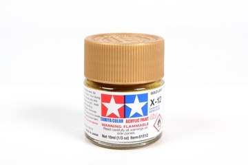 MODELARSKA FARBA AKRYLOWA ZŁOTA METALICZNA TAMIYA 10ml X-12 GOLD LEAF (G)