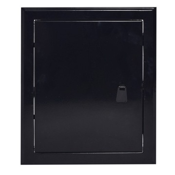 Drzwiczki rewizyjne 15x30 czarne uchwyt metalowe