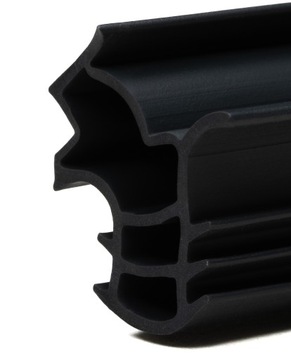 USZCZELKA DO DRZWI ZEWNĘTRZNYCH METALOWYCH OŚCIEŻNIC CZARNA GRUBA 5 mb
