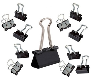 BINDER KLIP D.RECT 19MM 19/32 - 12 szt