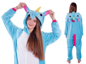 JEDNOROŻEC PIŻAMA Kigurumi Niebieski L 165-174 cm