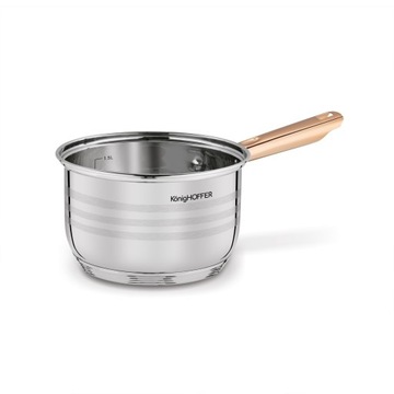 НАБОР ГОРШКОВ набор РОЗОВОЕ ЗОЛОТО стальные ГОРШКИ ИНДУКЦИОННАЯ ЖАРОЧКА ЦВЕТОЧНАЯ БЕЗОПАСНОСТЬ ГОРШОК