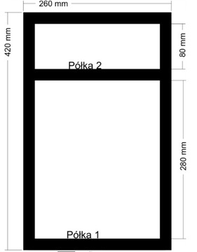Regał uchwyt 2 półki loft industrial wspornik meta