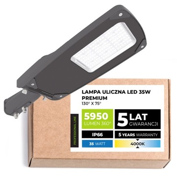 Lampa Uliczna Latarnia Oprawa Drogowa LED 35W
