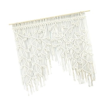 Liście Macrame Dekoracje ścienne Frędzle dla