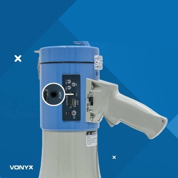 Мегафон 65 Вт VONYX USB MP3 AUX АККУМУЛЯТОР
