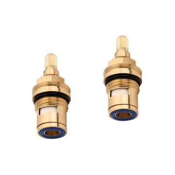 Hot Cold Faucet Spool Bath Valves Core Set 2